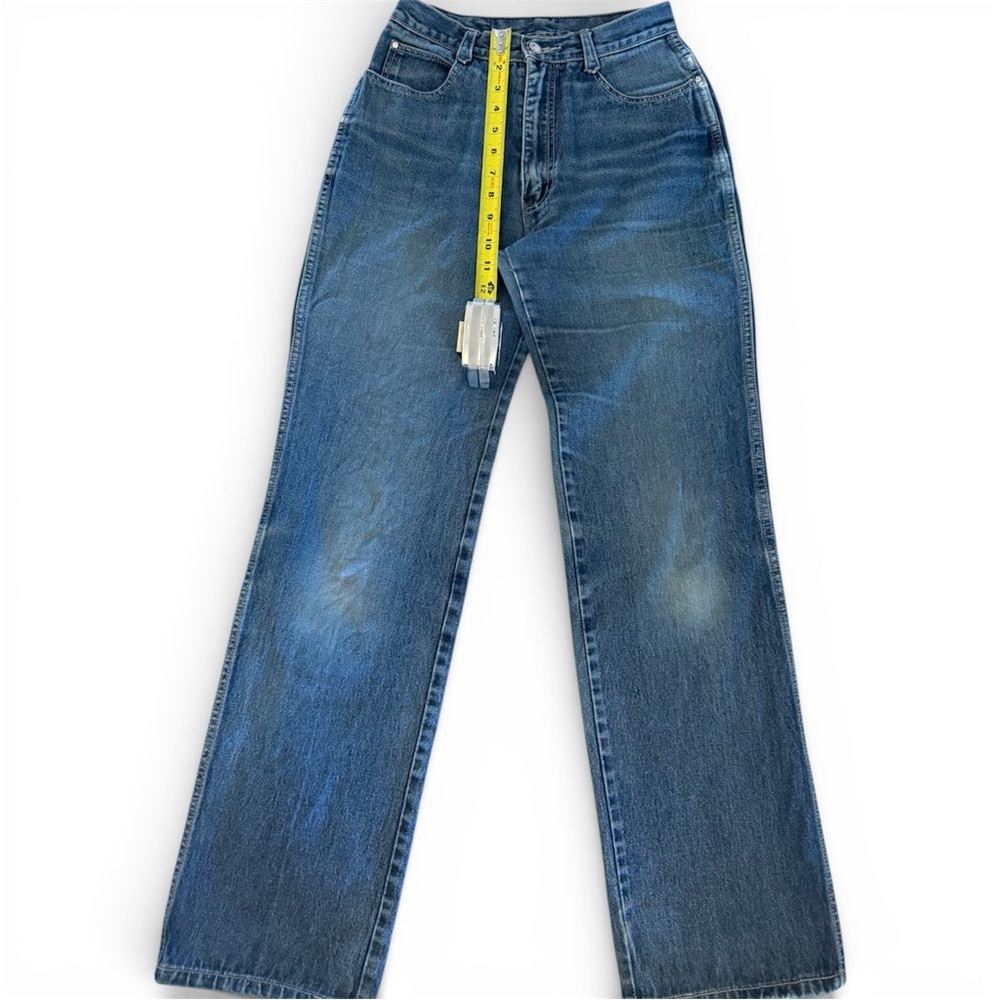 Vintage 80s Brittania High Rise Straight Leg Jeans, Women's 4-6, Medium Indigo - Picture 3 of 7